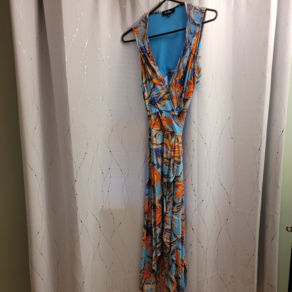Azalea Floral Print Wrap Maxi Dress -Worn 1 time to a wedding
